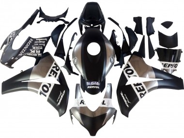 2008-2011 Silver Matte Black Repsol Honda CBR1000RR Motorcycle Fairings