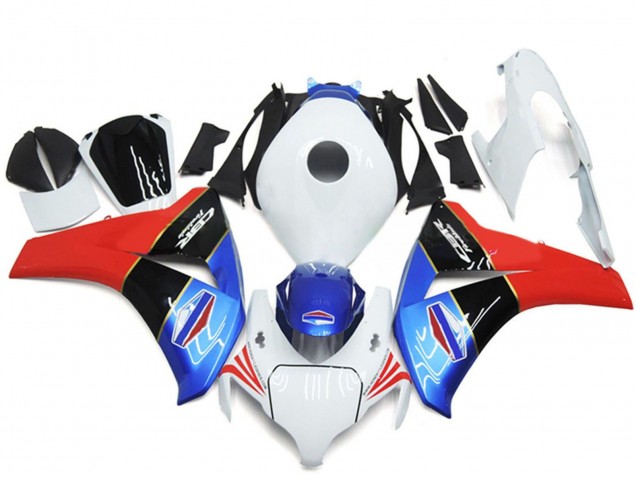 2008-2011 White Blue Red Glossy Black Honda CBR1000RR Motorcycle Fairings