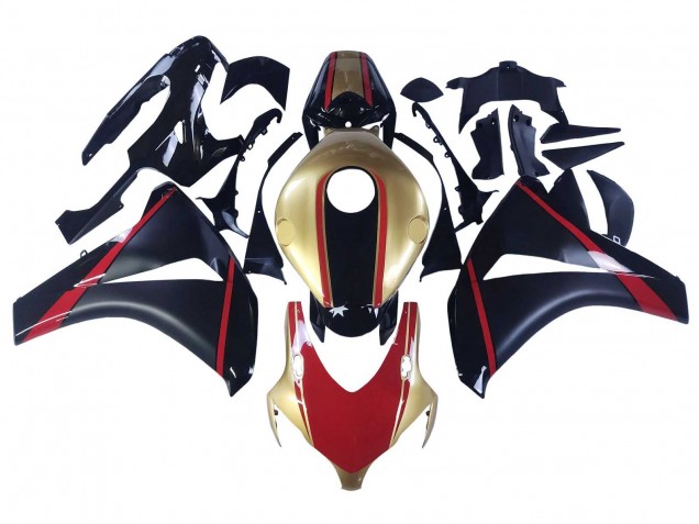 2008-2011 Gold Red Glossy Black Honda CBR1000RR Motorcycle Fairings