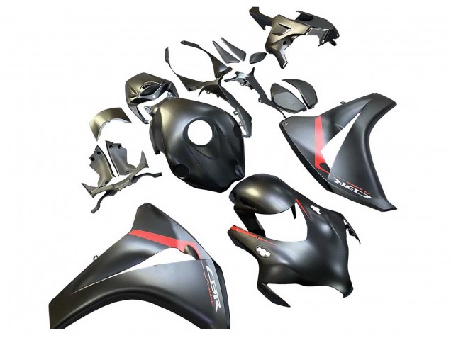 2008-2011 Matte Black Red Fireblade Honda CBR1000RR Motorcycle Fairings