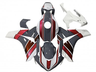 2008-2011 White Red Grey Honda CBR1000RR Motorcycle Fairings