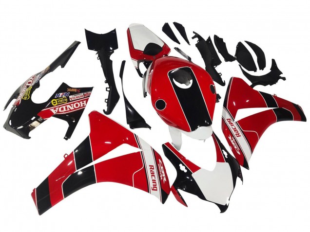 2008-2011 Red White Glossy Black Racing Honda CBR1000RR Motorcycle Fairings