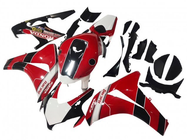 2008-2011 Red White Glossy Black Racing Honda CBR1000RR Motorcycle Fairings