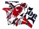 2008-2011 White Red Glossy Black Racing 24 Honda CBR1000RR Motorcycle Fairings