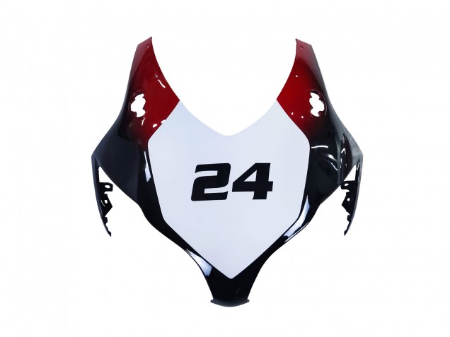 2008-2011 White Red Glossy Black Racing 24 Honda CBR1000RR Motorcycle Fairings