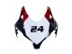 2008-2011 White Red Glossy Black Racing 24 Honda CBR1000RR Motorcycle Fairings