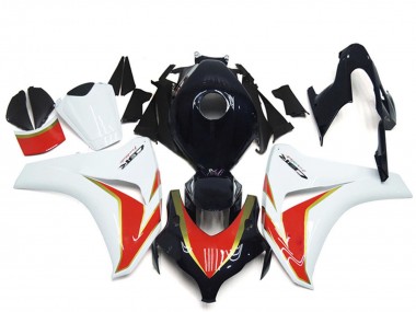 2008-2011 White Red Glossy Black Honda CBR1000RR Motorcycle Fairing