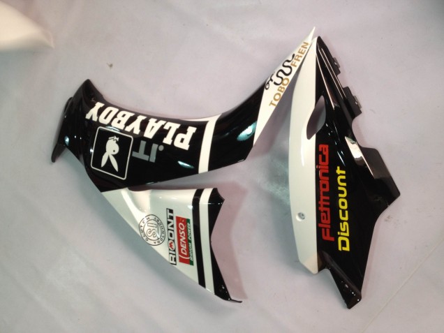 2012-2016 White Glossy Black Rizoma Playboy Honda CBR1000RR Motorcycle Fairings