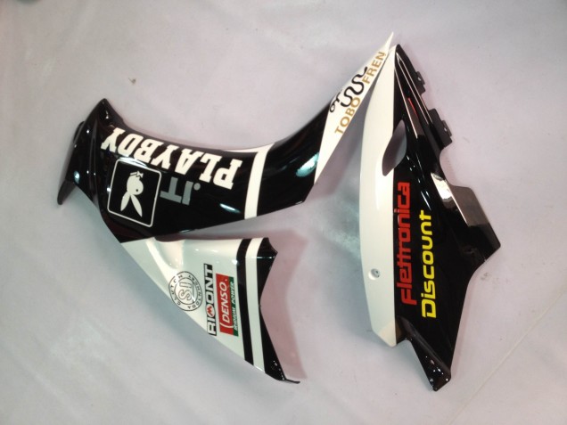 2012-2016 White Glossy Black Rizoma Playboy Honda CBR1000RR Motorcycle Fairings