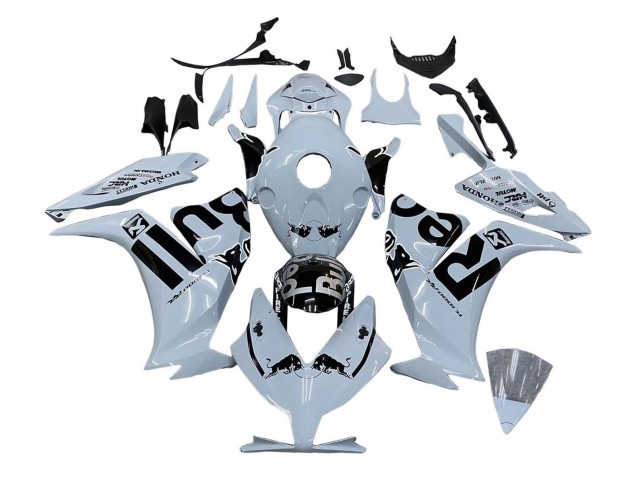 2012-2016 Light Grey Glossy Black Red Bull Honda CBR1000RR Motorcycle Fairings