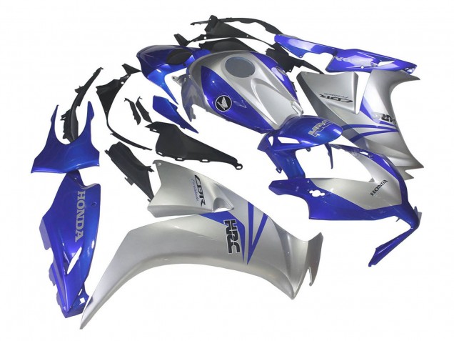 2012-2016 Silver Blue HRC Honda CBR1000RR Motorcycle Fairings