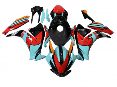 2012-2016 Red Light Blue Glossy Black Honda CBR1000RR Motorcycle Fairings