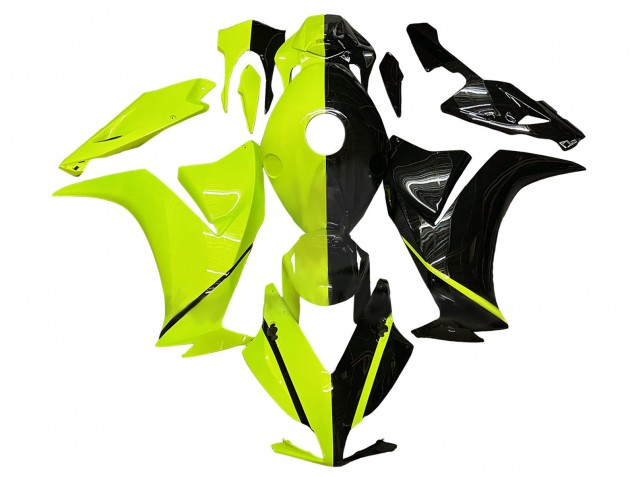 2012-2016 Fluorescent Green Glossy Black Honda CBR1000RR Motorcycle Fairing
