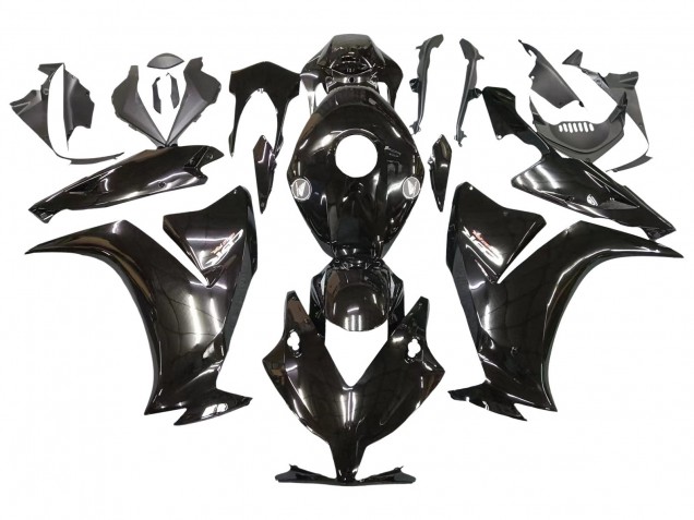 2012-2016 Glossy Black Honda CBR1000RR Motorcycle Fairings