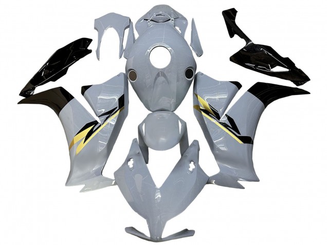 2012-2016 Nardo Grey Gold Glossy Black Honda CBR1000RR Motorcycle Fairings