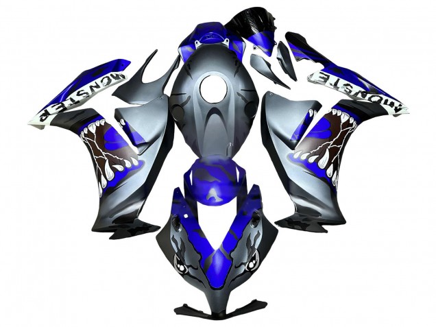 2012-2016 Blue Grey Matte Black Shark Honda CBR1000RR Motorcycle Fairings