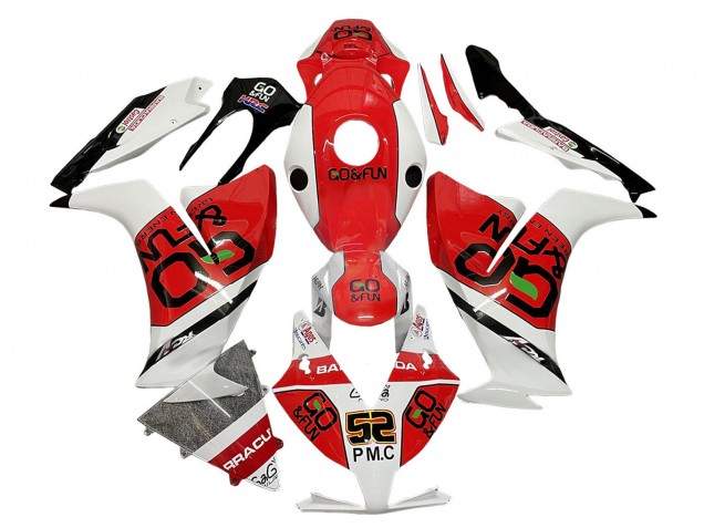 2012-2016 White Red Black Go Fun Honda CBR1000RR Motorcycle Fairings