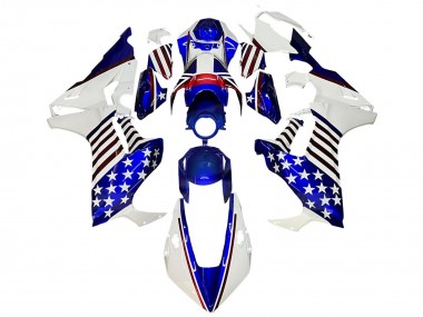 2017-2023 White Blue Red Star Honda CBR1000RR Motorcycle Fairings