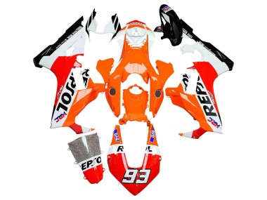 2017-2023 White Orange Red Glossy Black HRC Repsol 93 Honda CBR1000RR Motorcycle Fairings