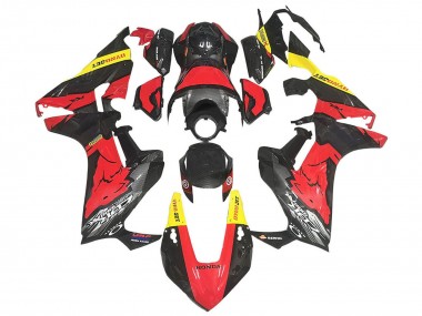 2017-2023 Red Yellow Black Carbon Fiber Honda CBR1000RR Motorcycle Fairings