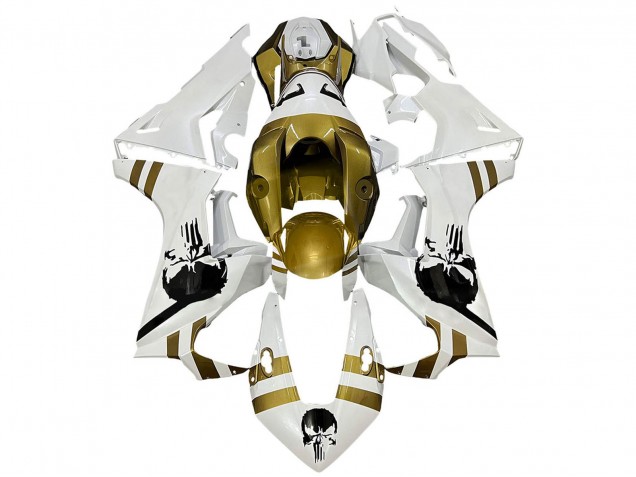 2017-2023 White Dark Gold Honda CBR1000RR Motorcycle Fairings