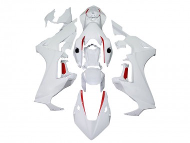 2017-2023 White with Red Line Honda CBR1000RR Motorcycle Fairings