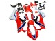 2017-2023 White Red Blue Honda CBR1000RR Motorcycle Fairing Kits