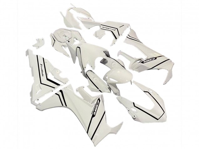 2017-2023 White with Black Stripe Fireblade Honda CBR1000RR Motorcycle Fairings