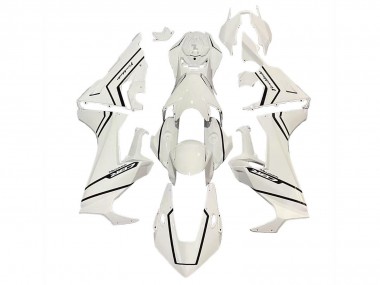 2017-2023 White with Black Stripe Fireblade Honda CBR1000RR Motorcycle Fairings
