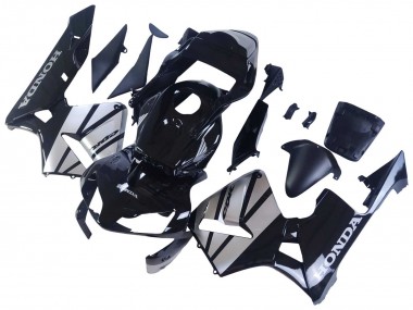 2003-2004 Silver Glossy Black Honda CBR600RR Motorcycle Fairings