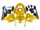 2003-2004 Yellow Glossy Black Honda CBR600RR Motorcycle Fairings