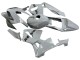 2003-2004 Silver Black Repsol Honda CBR600RR Motorcycle Fairings