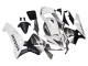 2003-2004 White Matte Black Racing Honda CBR600RR Motorcycle Fairings