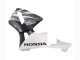 2003-2004 White Matte Black Racing Honda CBR600RR Motorcycle Fairings
