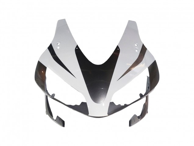 2003-2004 White Matte Black Racing Honda CBR600RR Motorcycle Fairings