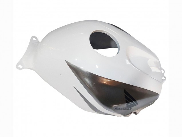 2003-2004 White Matte Black Racing Honda CBR600RR Motorcycle Fairings