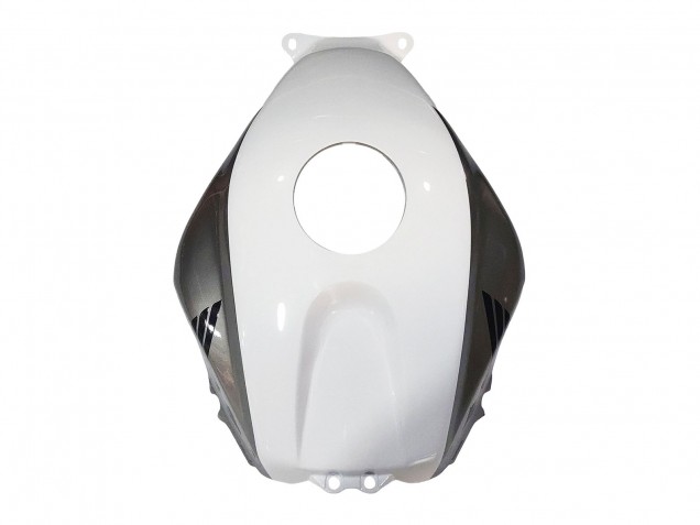 2003-2004 White Matte Black Racing Honda CBR600RR Motorcycle Fairings
