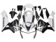 2003-2004 White Matte Black Racing Honda CBR600RR Motorcycle Fairings