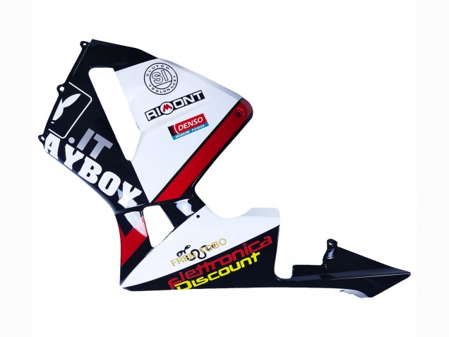 2003-2004 White Red Glossy Black DENSO Rimont Honda CBR600RR Motorcycle Fairings