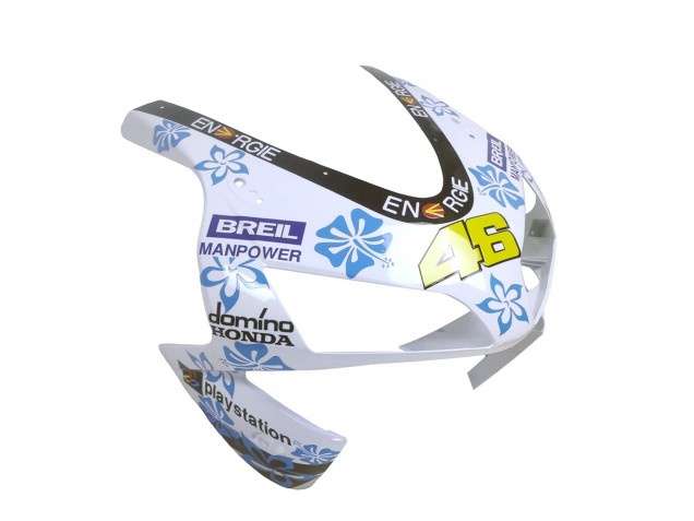 2003-2004 White Blue Red Nastro Azzurro 46 Honda CBR600RR Motorcycle Fairings