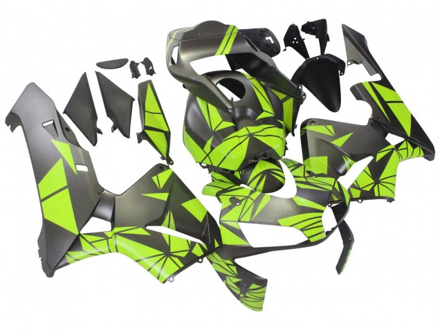 2003-2004 Yellow Matte Black Honda CBR600RR Motorcycle Fairings