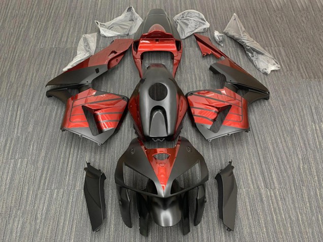 2005-2006 Black Red Honda CBR600RR Motorcycle Fairings