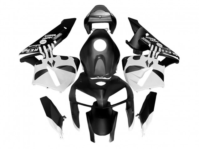2005-2006 Black White Honda CBR600RR Bike Fairings