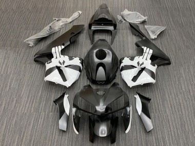 2005-2006 Black White Honda CBR600RR Motorcycle Fairing Kits