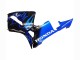 2005-2006 Glossy Black Blue Flame Honda CBR600RR Motorcycle Fairing