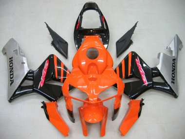 2005-2006 Orange Black Silver Honda CBR600RR Motorcycle Fairings