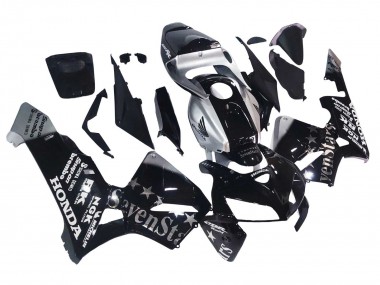 2005-2006 Black Silver SevenStars Honda CBR600RR Motorcycle Fairings