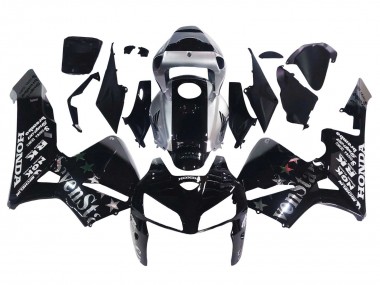 2005-2006 Black Silver SevenStars Honda CBR600RR Motorcycle Fairings