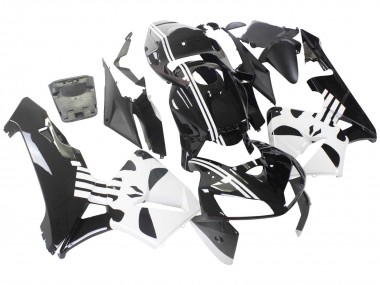 2005-2006 Black White Honda CBR600RR Motorcycle Fairing
