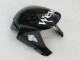 2005-2006 Glossy Black White West Honda CBR600RR Motorcycle Fairings